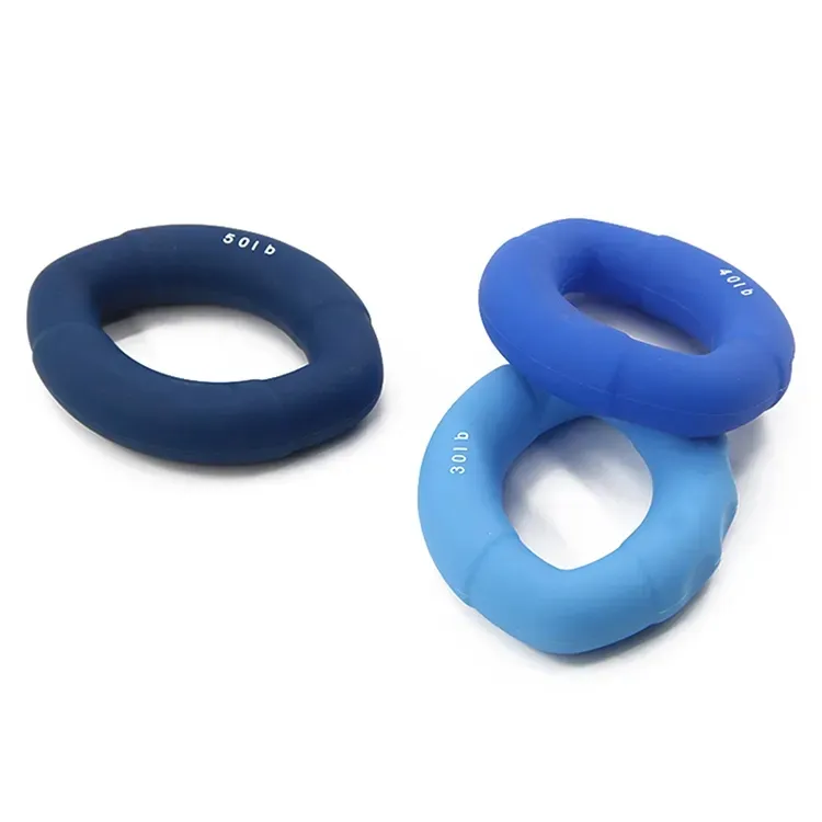 2025 High Quality Customized Logo Finger Training Exercise Silicone Strengthener Hand Grip Ring Exercise Equipment