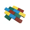 Colorful Outdoor Bricks Tile Dog Bone Rubber Paver Flooring Tiles