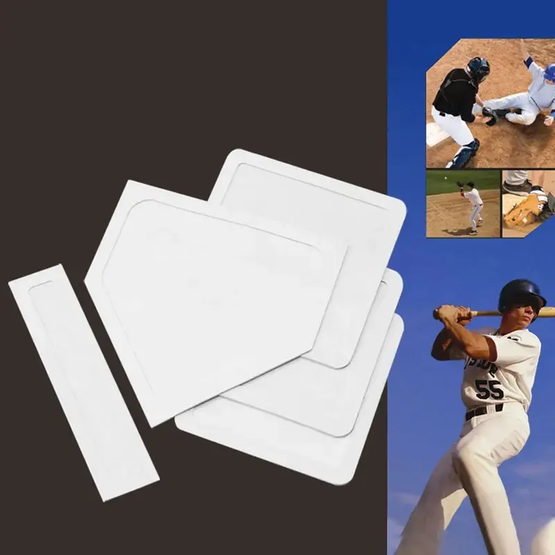 Durable Rubber Baseball Plate and Base Set for All Ages