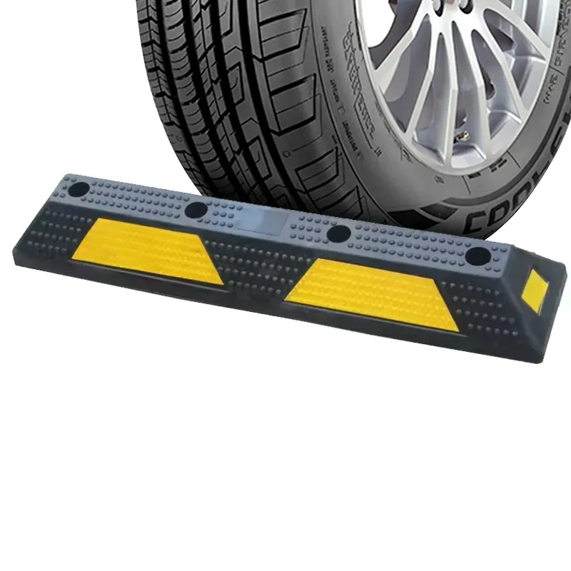 Durable Vehicle Parking Wheel Stopper for Driveways and Garages