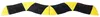 EPDM Wheel Stopper with Reflective Tape - Driveway Safety Curb
