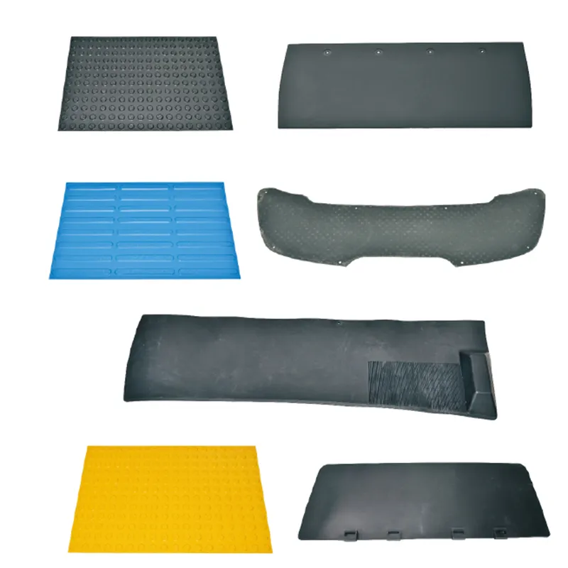 Electronics Workshop Multi-Layer Composite Anti Slip Stud Button Cow Solid Rubber Door Floor Hollow Drainage Mat Rolls