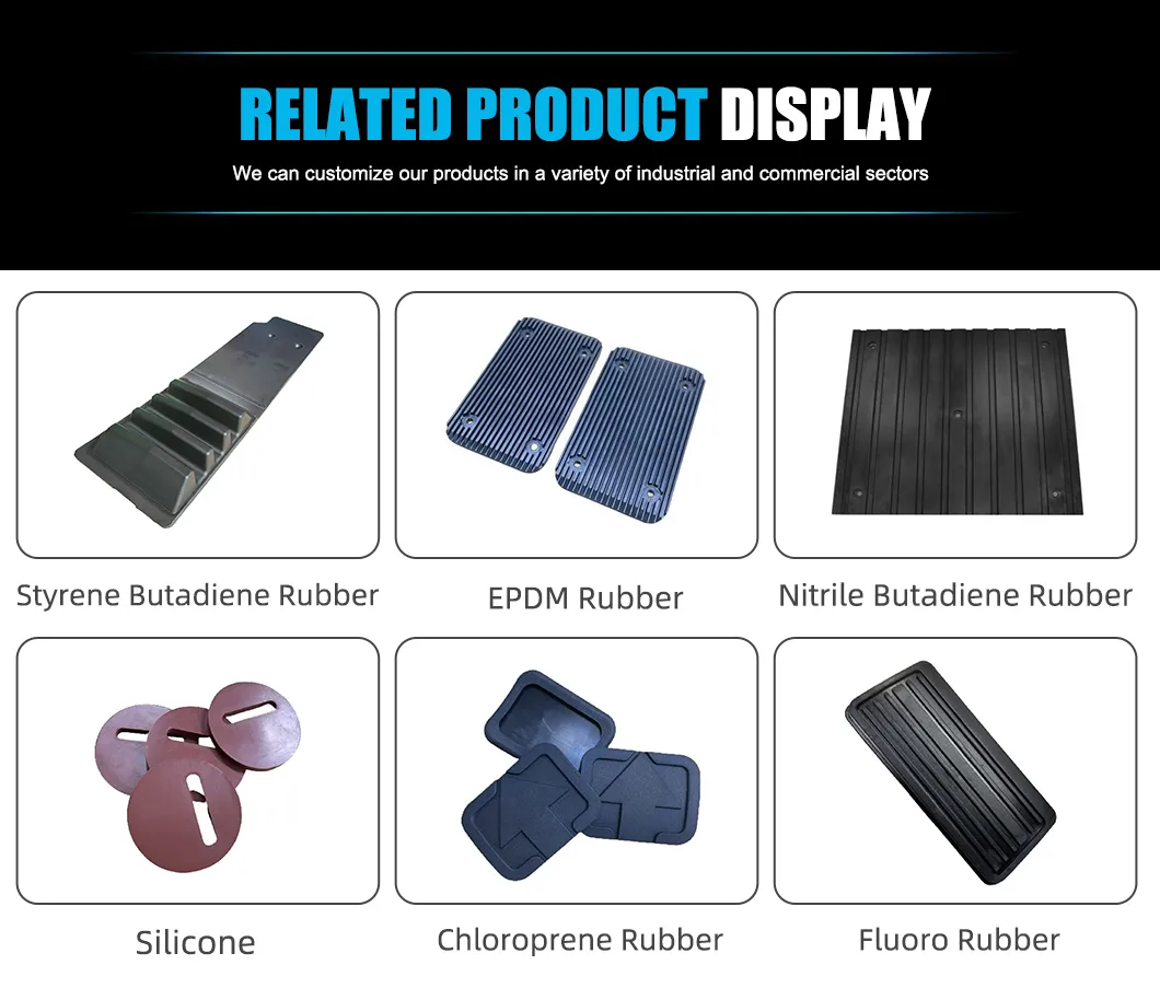 Electronics Workshop Multi-Layer Composite Anti Slip Stud Button Cow Solid Rubber Door Floor Hollow Drainage Mat Rolls