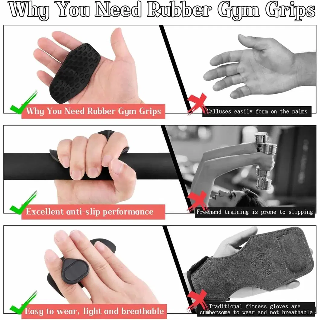 Finger Hand Strengthener Grip Trainer Rubber Gym Grip Fitness Gloves Palm Grip Handle Protector