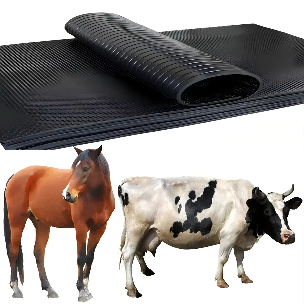 High Density Equestrian Rubber Mat for Horse Barn Non-Slip Durability