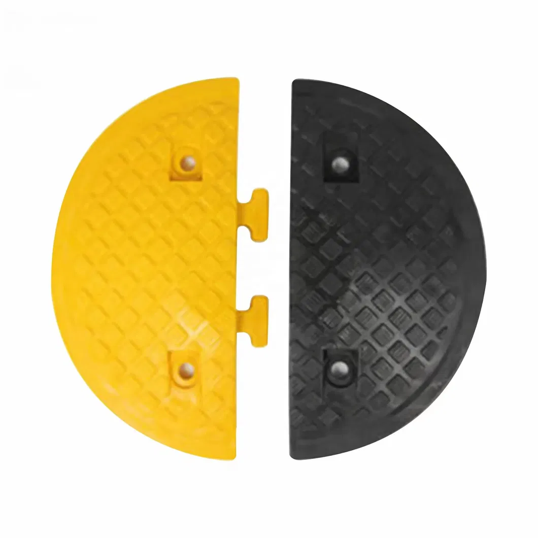 High Quality 500*400*50mm Prubber Speed Bumps Roadway Speed Hump