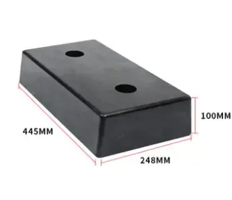 High Quality Rubber Truck Parking Buffer Block Dock Leveler Bumper with Rear Void Premium Rubber Product