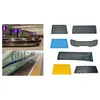 Natural Synthetic Anti-Fatigue Stud Button Cow Solid Rubber Door Floor Hollow Drainage Mat