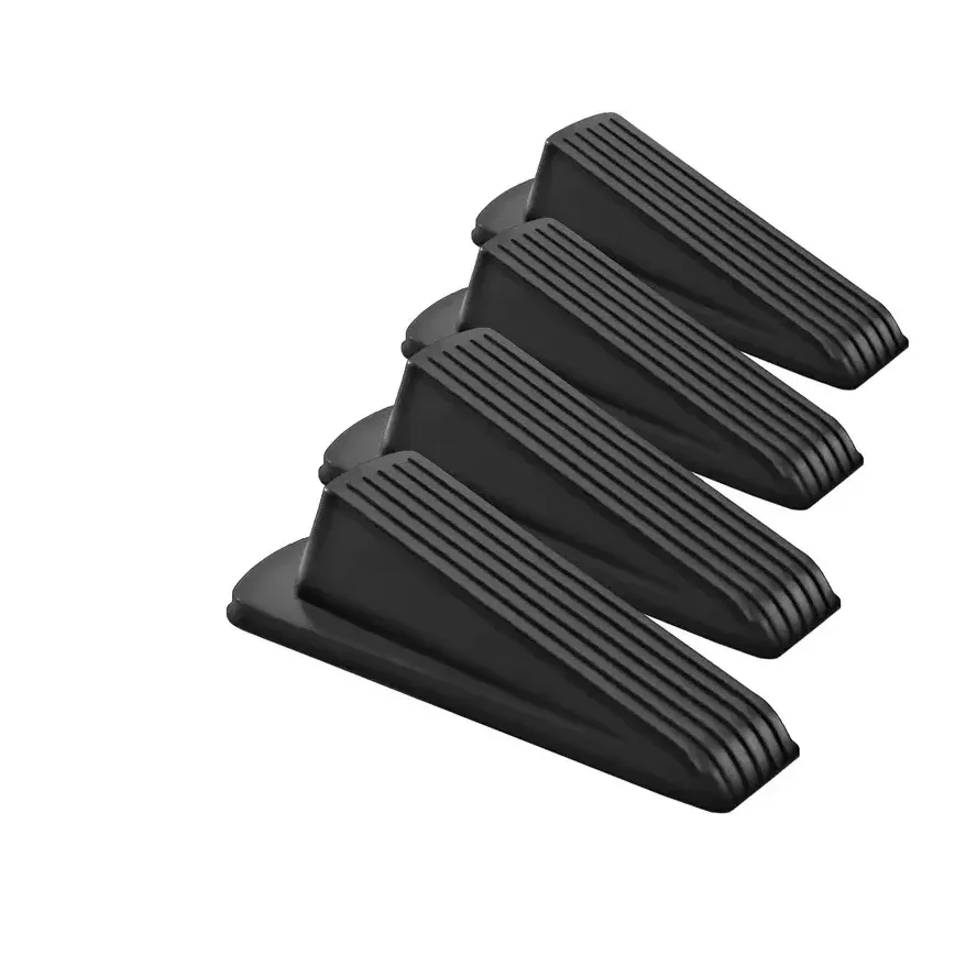 Non-Slip Wedge Door Stoppers for Floor and Wall Protection