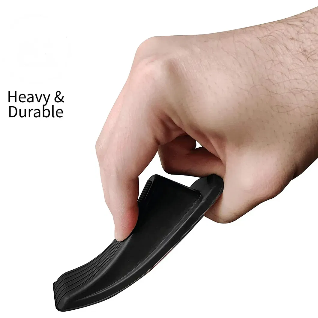Non-Slip Wedge Door Stoppers for Floor and Wall Protection