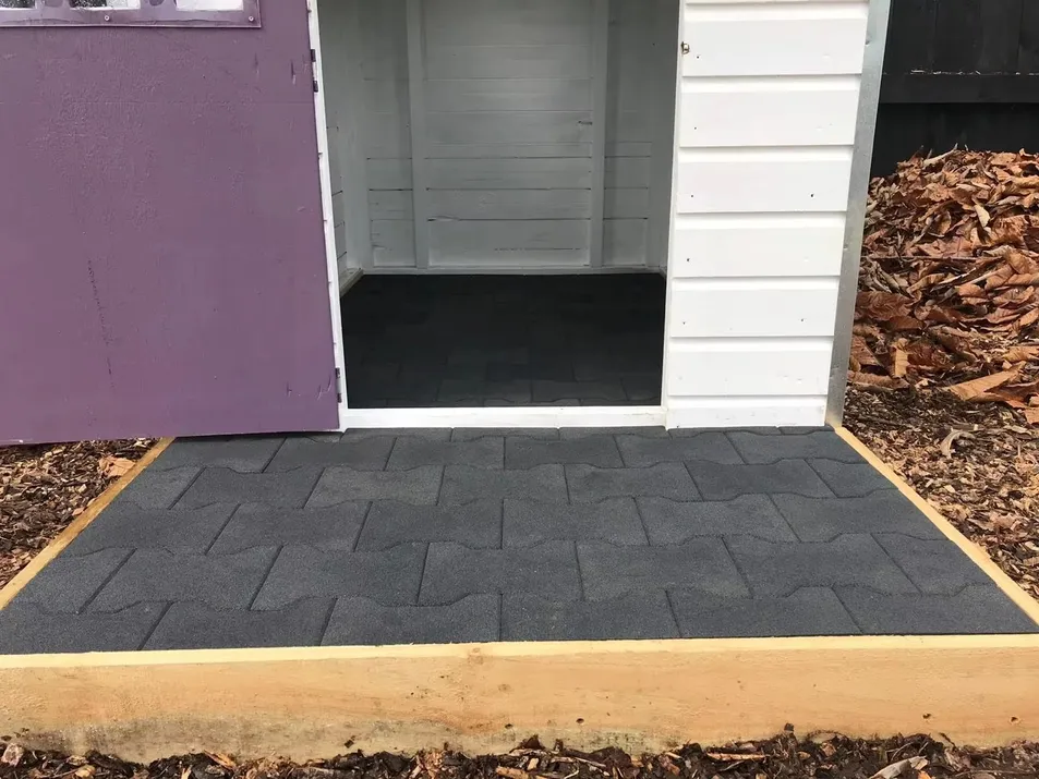 Non-Toxic EPDM SBR Garden Park Pathway Sports Gym Rubber Mats Floor Tiles